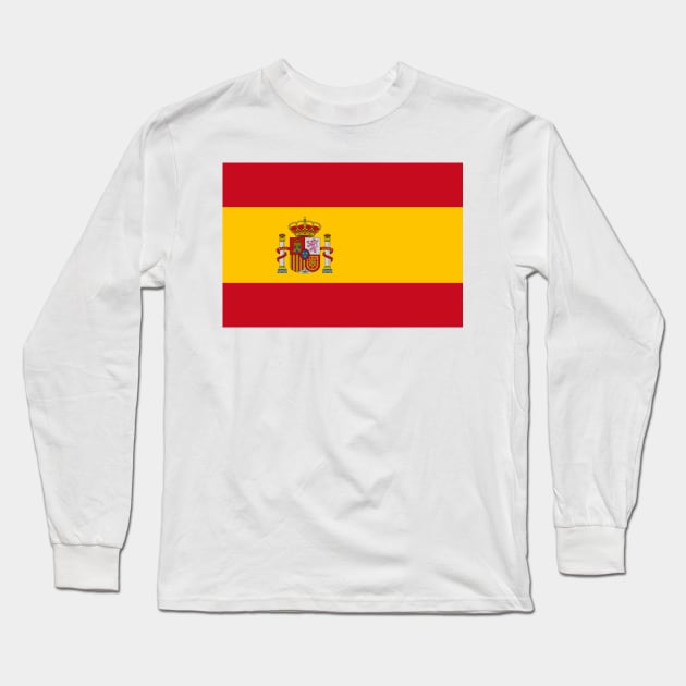 Spanish National Flag Long Sleeve T-Shirt by Culture-Factory